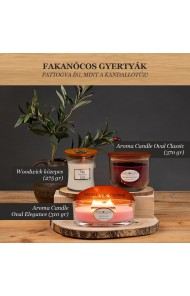 Woodwick közepes gyertyák (275 gr.) Aroma Candle gyertya Oval Elegance (310 gr.) Oval Classic (370 gr.) (70)