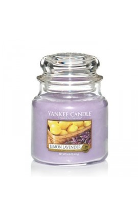 Yankee Lemon Lavender közepes üveggyertya