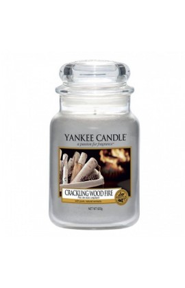 Yankee Crackling wood fire nagy üveggyertya